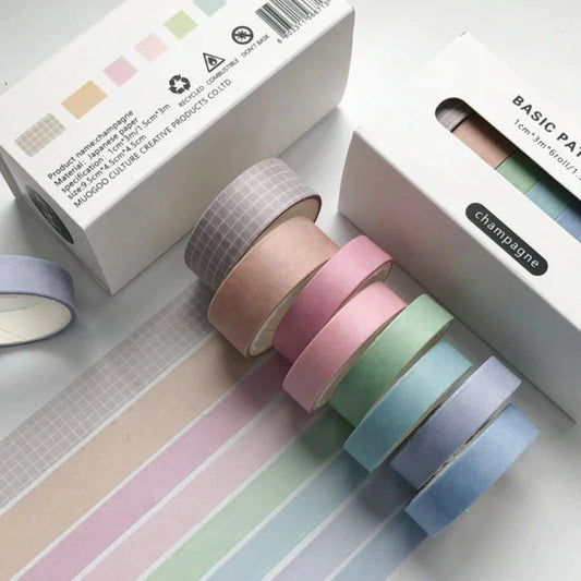 Champagne Blue Washi Tape Set