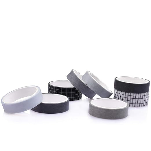 Black White Washi Tape Set