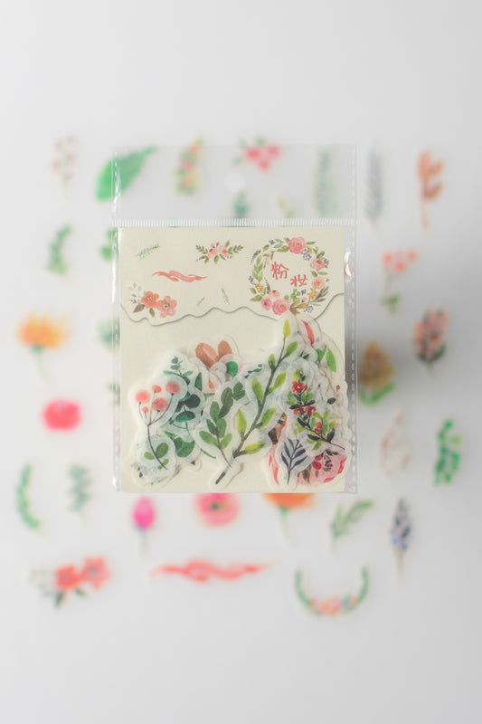 Floral Rose Washi Stickers
