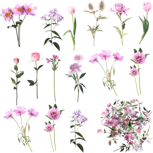 Floral Deco Sticker Pack - Pink