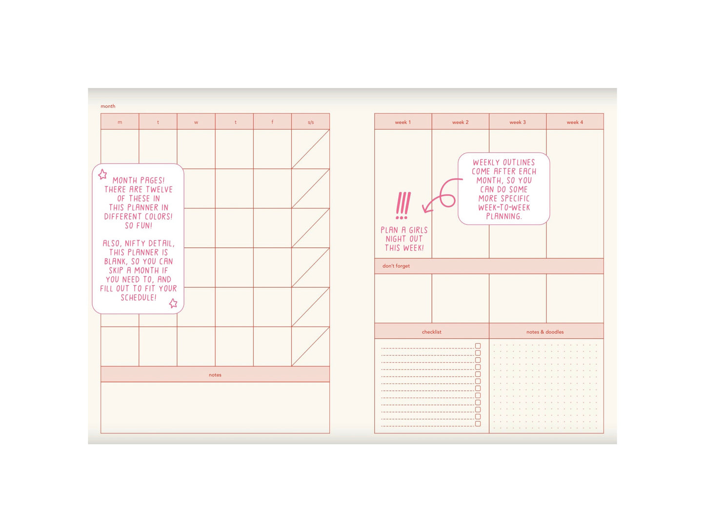 Weekdays Planner