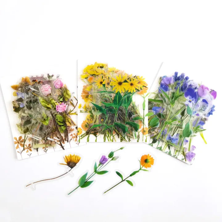 Floral Deco Sticker Pack - Violet