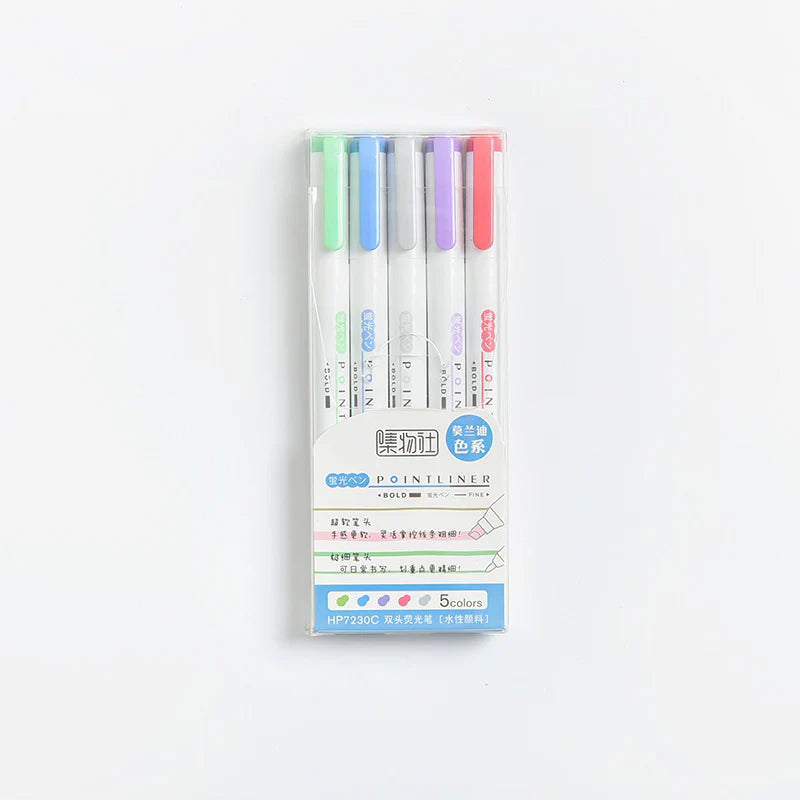 Pointliner Dual Sided Highlighter Set