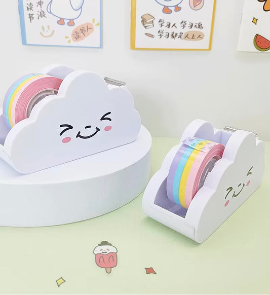 Rainbow Cloud Tape Dispenser
