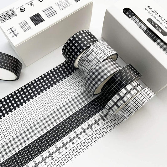 Black Plaid Washi Tape
