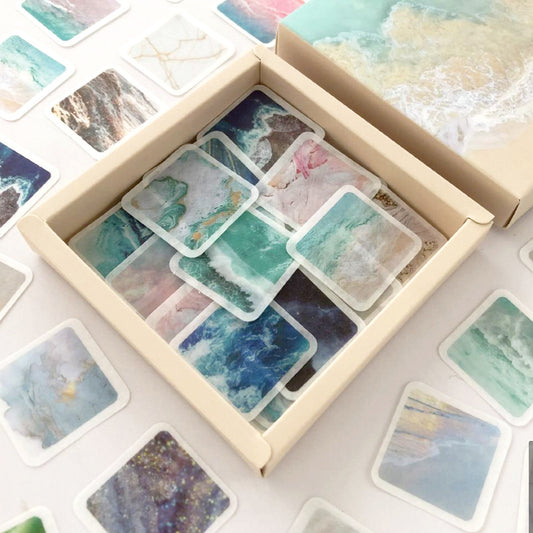 Ocean Wave Sticker Box