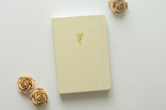 Cream Floral Notebook