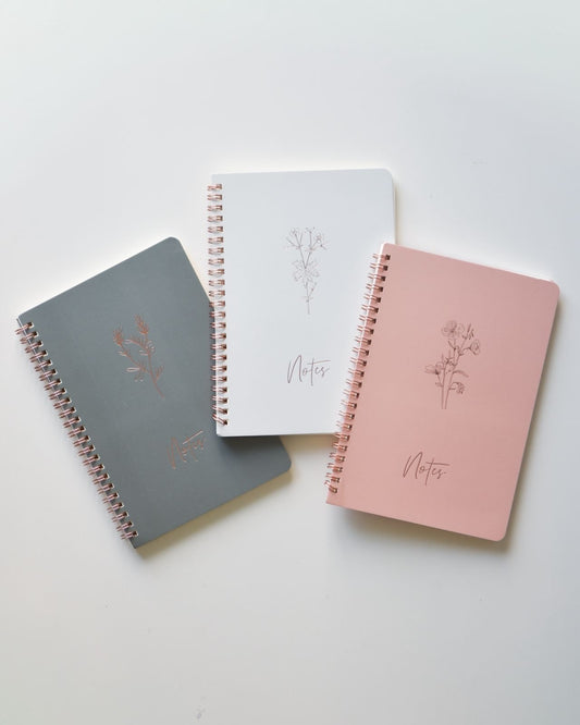 Floral Spiral Notebook