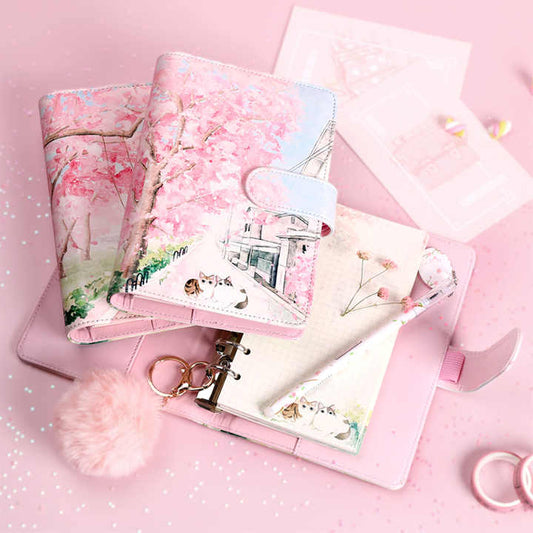 Cat Leather Binder