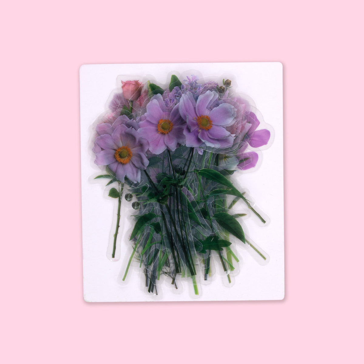 Floral Deco Sticker Pack - Pink