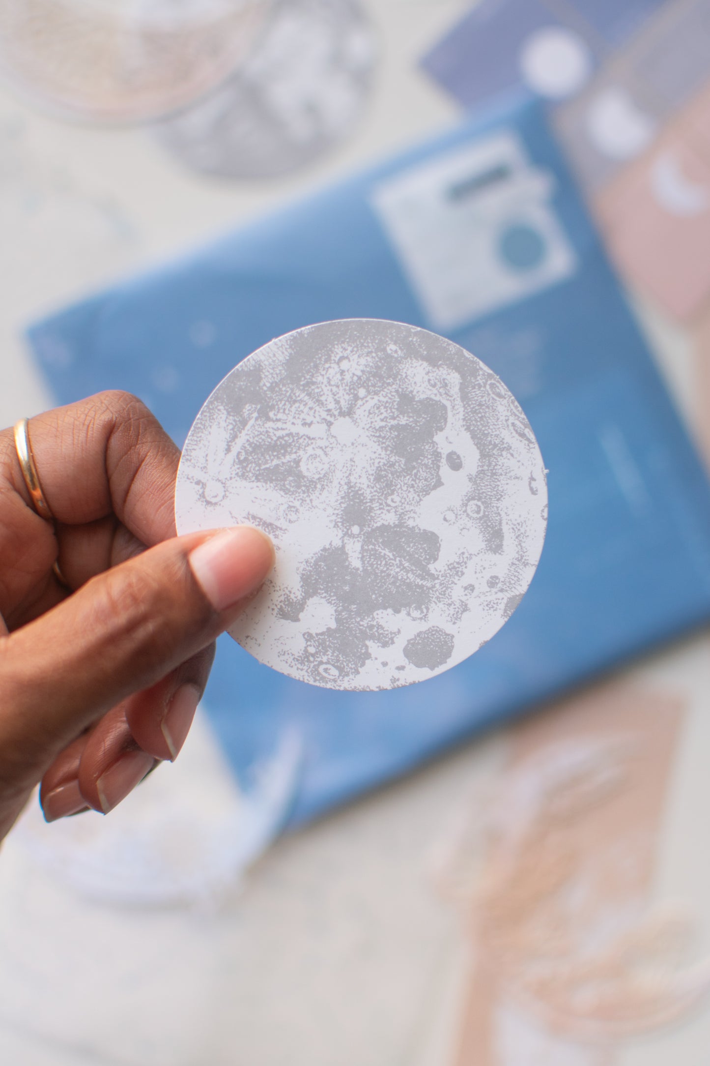 Moon Phase Scrapbooking Paper