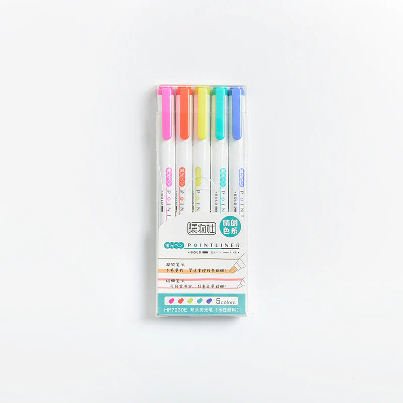 Pointliner Dual Sided Highlighter Set