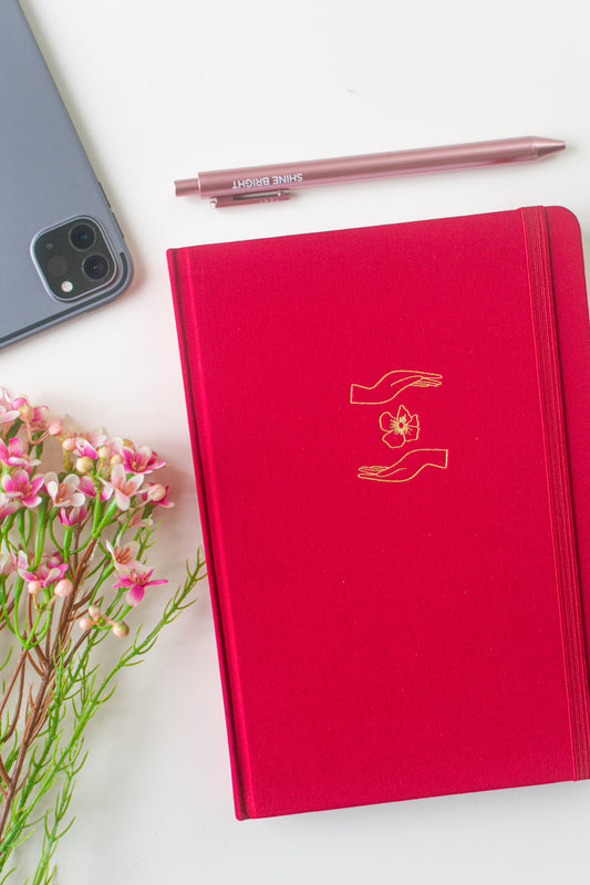 Red Leaf Notebook
