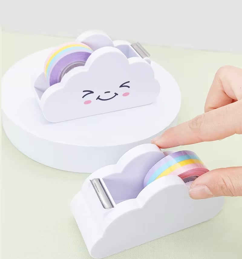 Rainbow Cloud Tape Dispenser