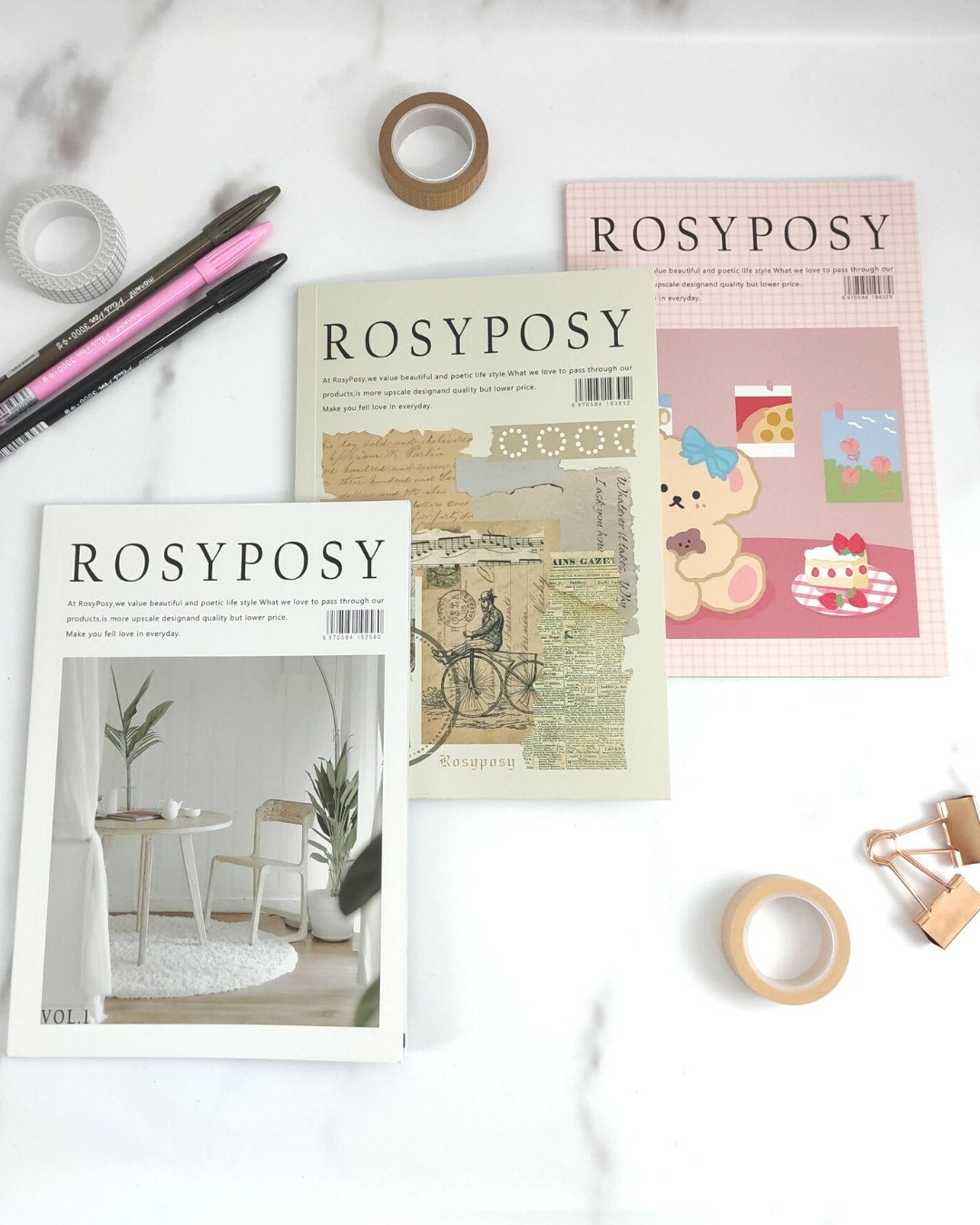 Rosy Posy Sticker Pad – stationerymv