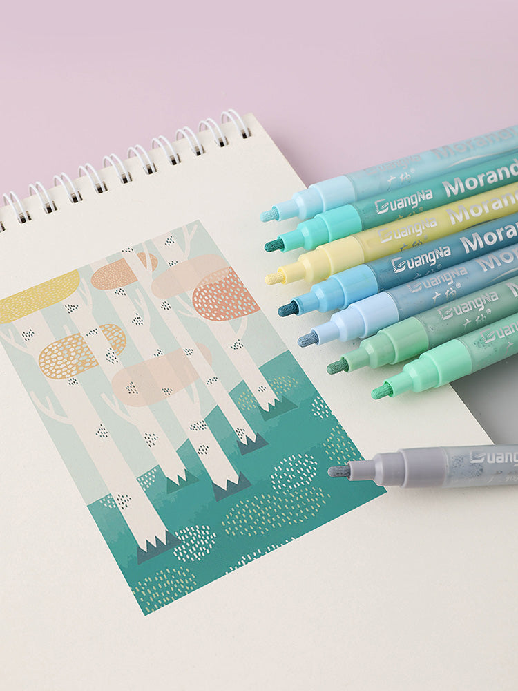 Morandi Acrylic Paint Marker Set