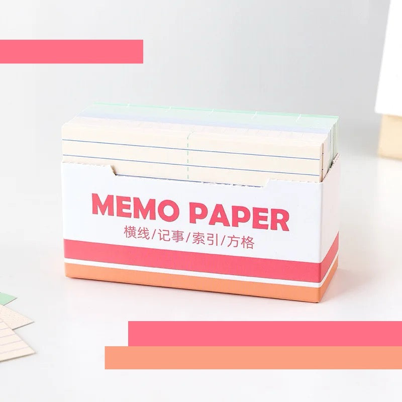 Memo Paper Cards