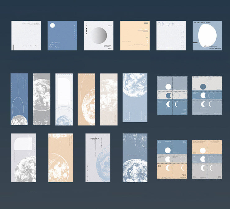 Moon Phase Scrapbooking Paper