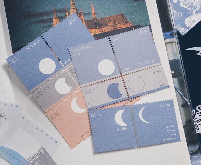 Moon Phase Scrapbooking Paper