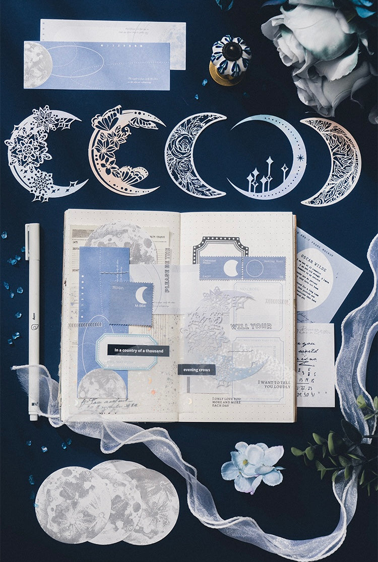 Moon Phase Scrapbooking Paper