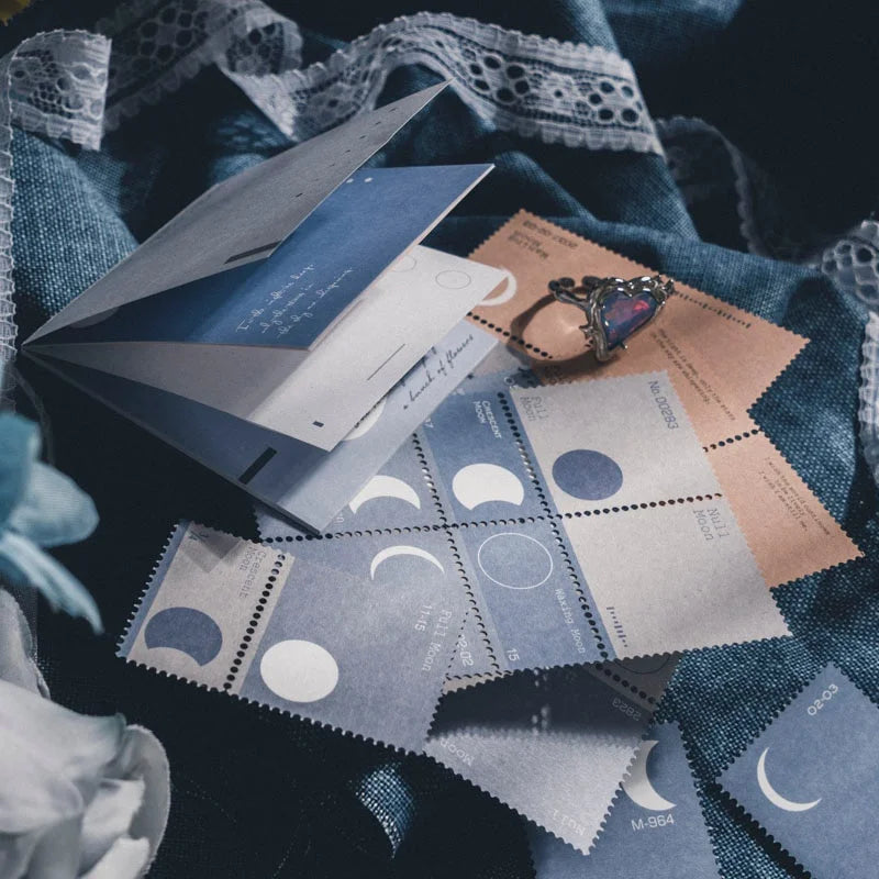 Moon Phase Scrapbooking Paper