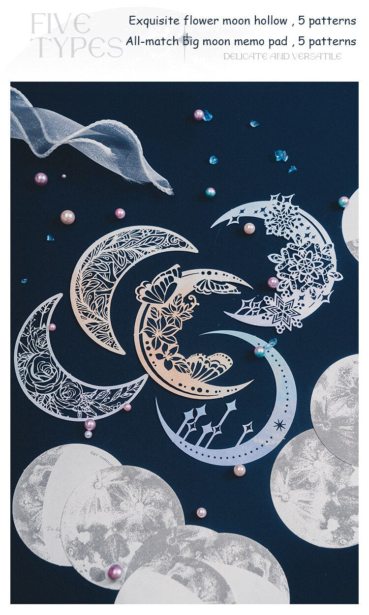 Moon Phase Scrapbooking Paper