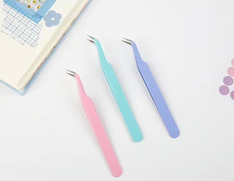 Curved Pastel Tweezers