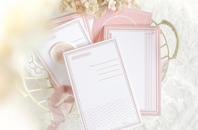 Pastel Embossed Note Cards