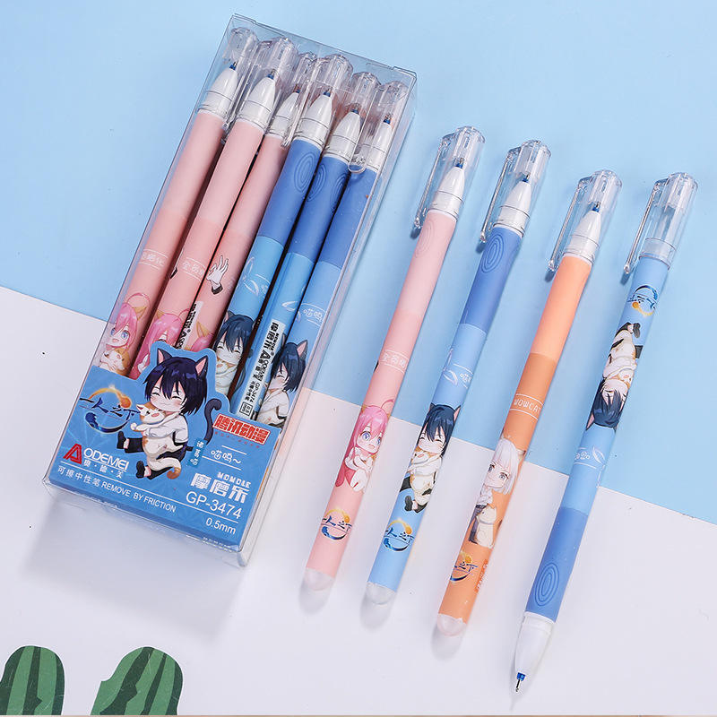 Anime Stationery Blue Pen, Anime Erasable Gel Pens