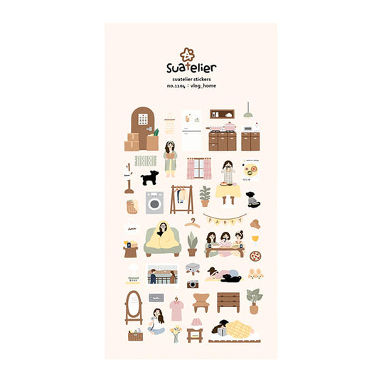 Suatelier Sticker - Vlog Home