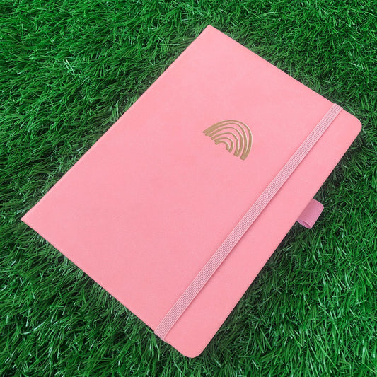 Coral Rainbow Notebook